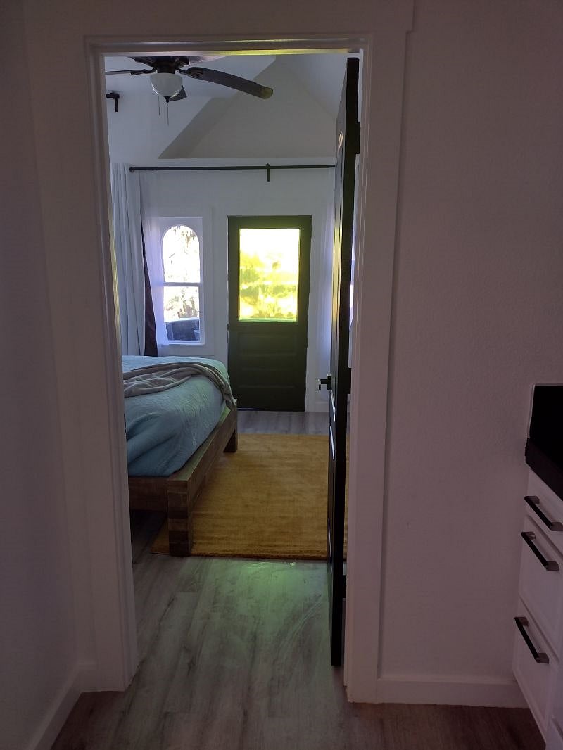 Looking into bedroom