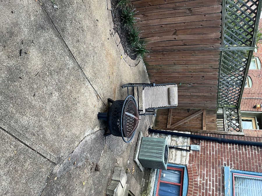 Back Deck with Fire Pit