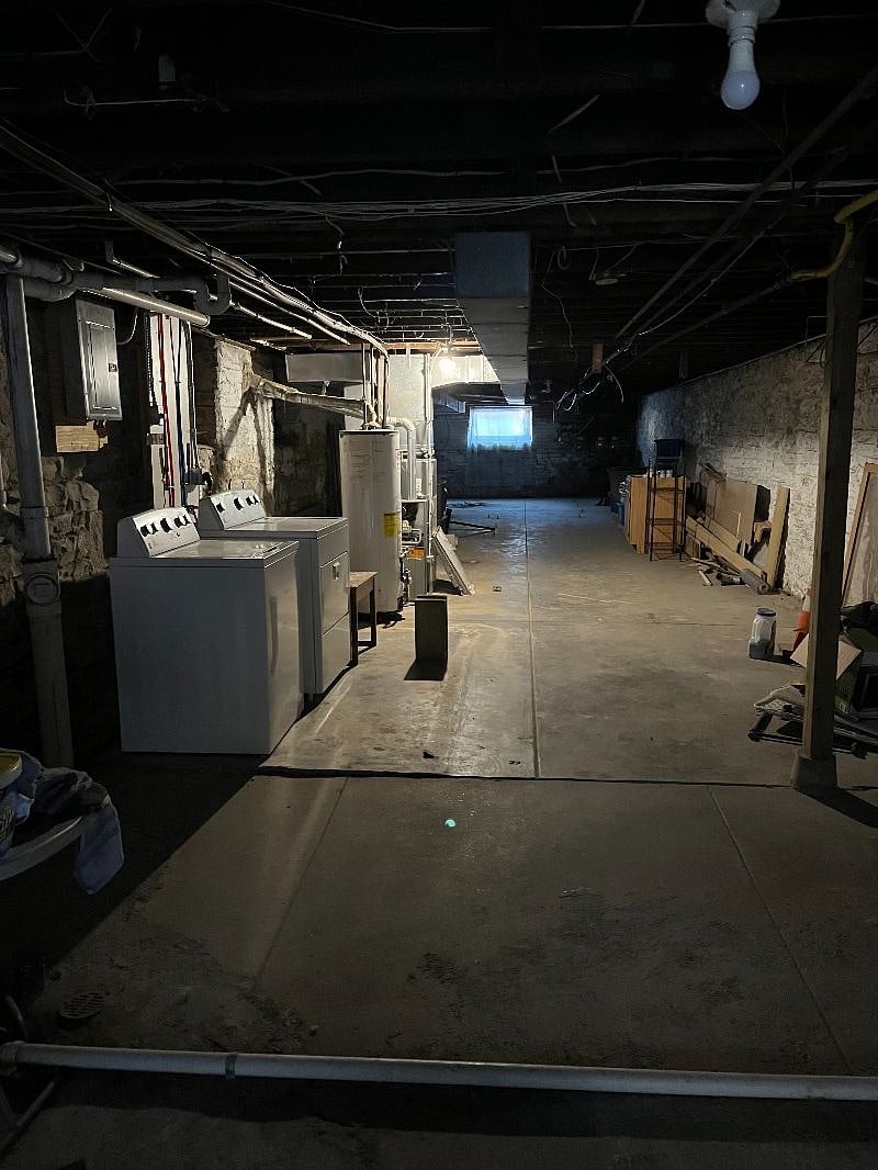 Basement Washer/Dryer (full-size). In shared space with Unit A