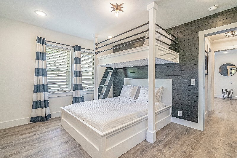 House 1- Guest Bedroom (Twin Bed over Queen Bed)