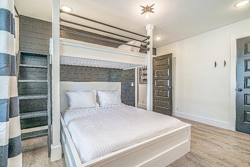 House 1- Guest Bedroom (Twin Bed over Queen Bed)