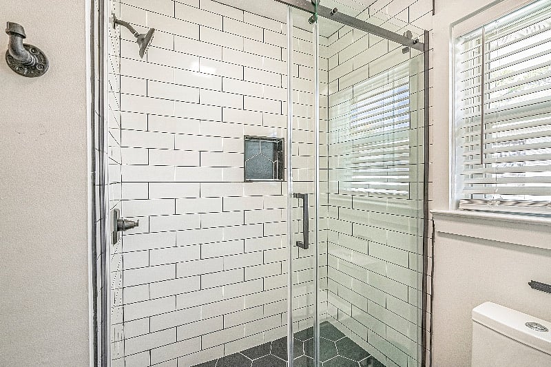 House 1- Bathroom
Walk-in Shower