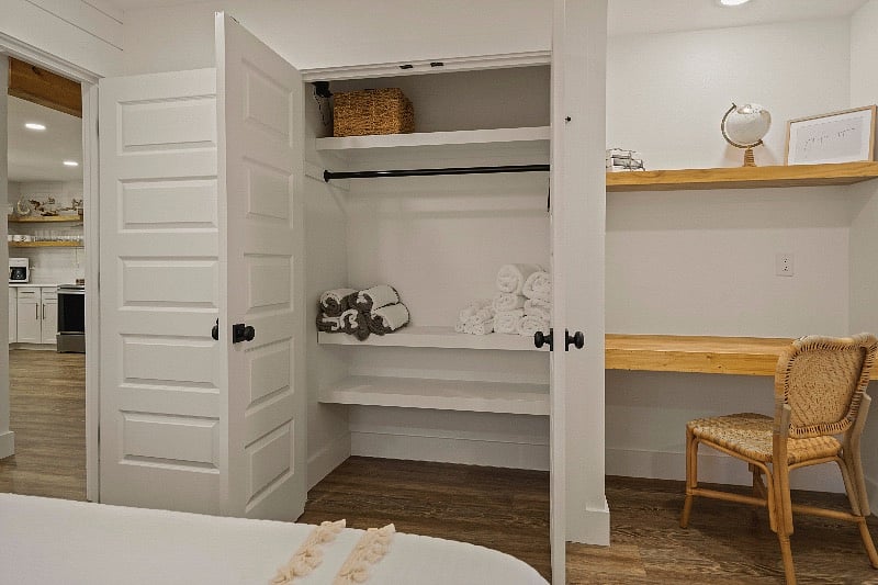 House 2- Caribbean Queen- Master Bedroom Closet and Work Space