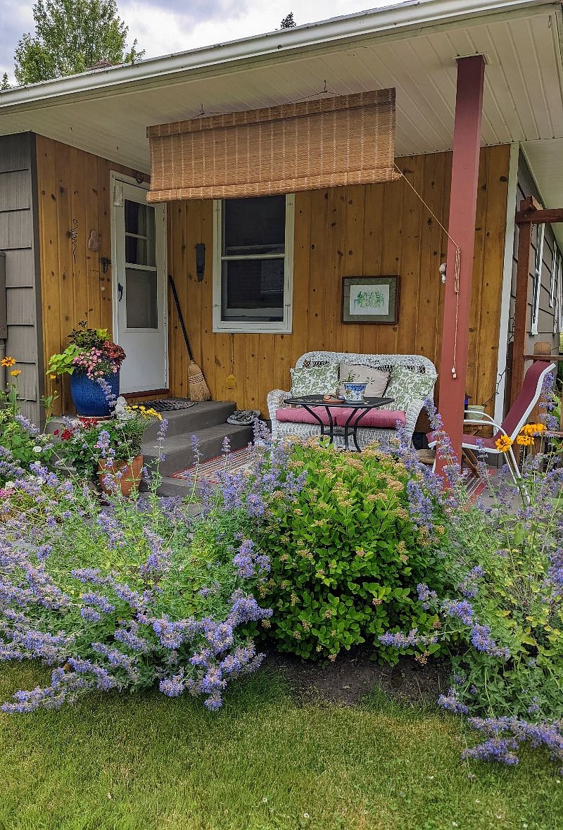 Back porch sitting area.