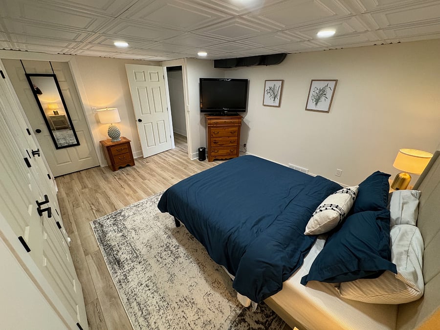 Bedroom - 52" TV with firestick.