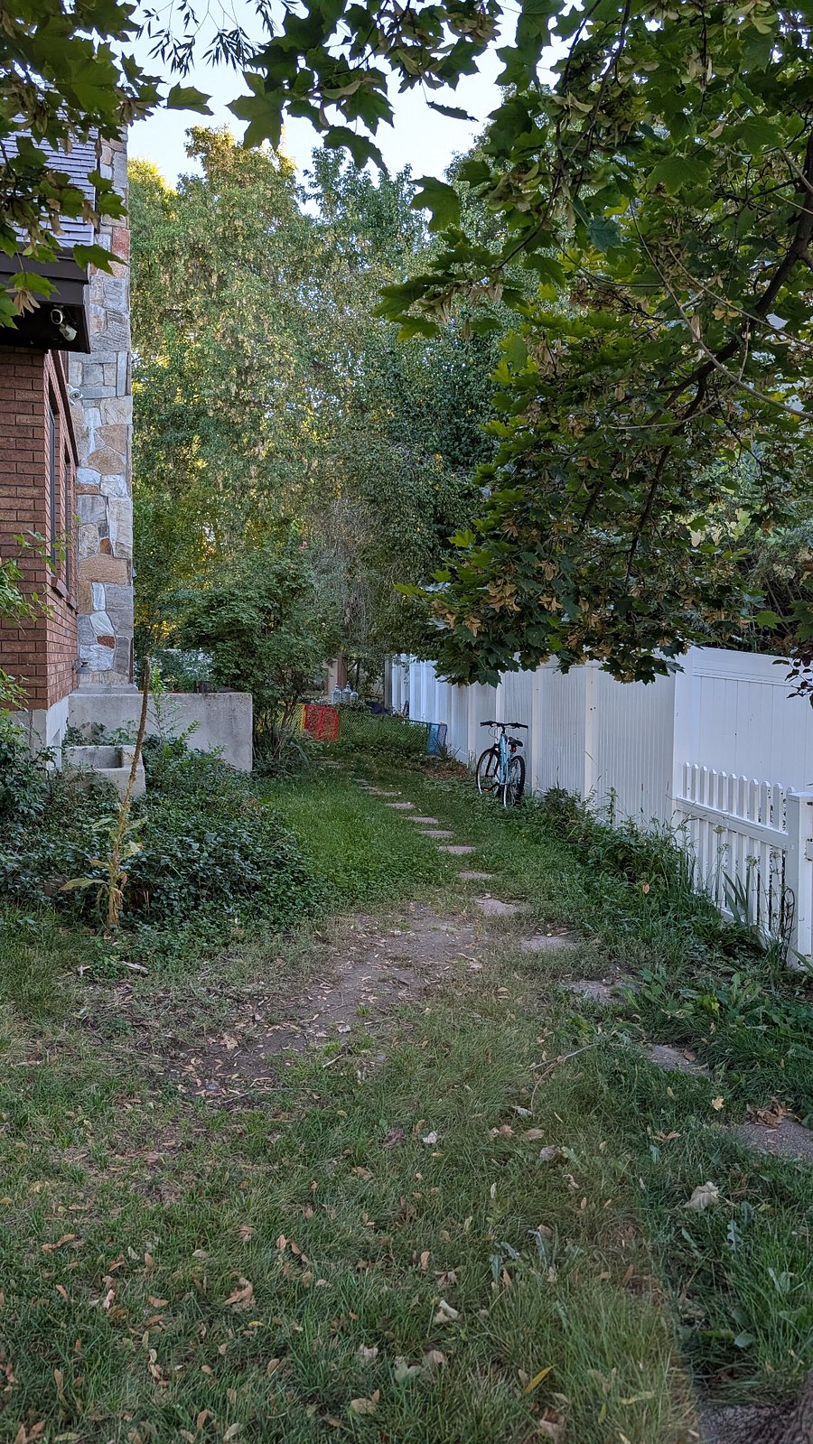 Pathway from the street to the entrance