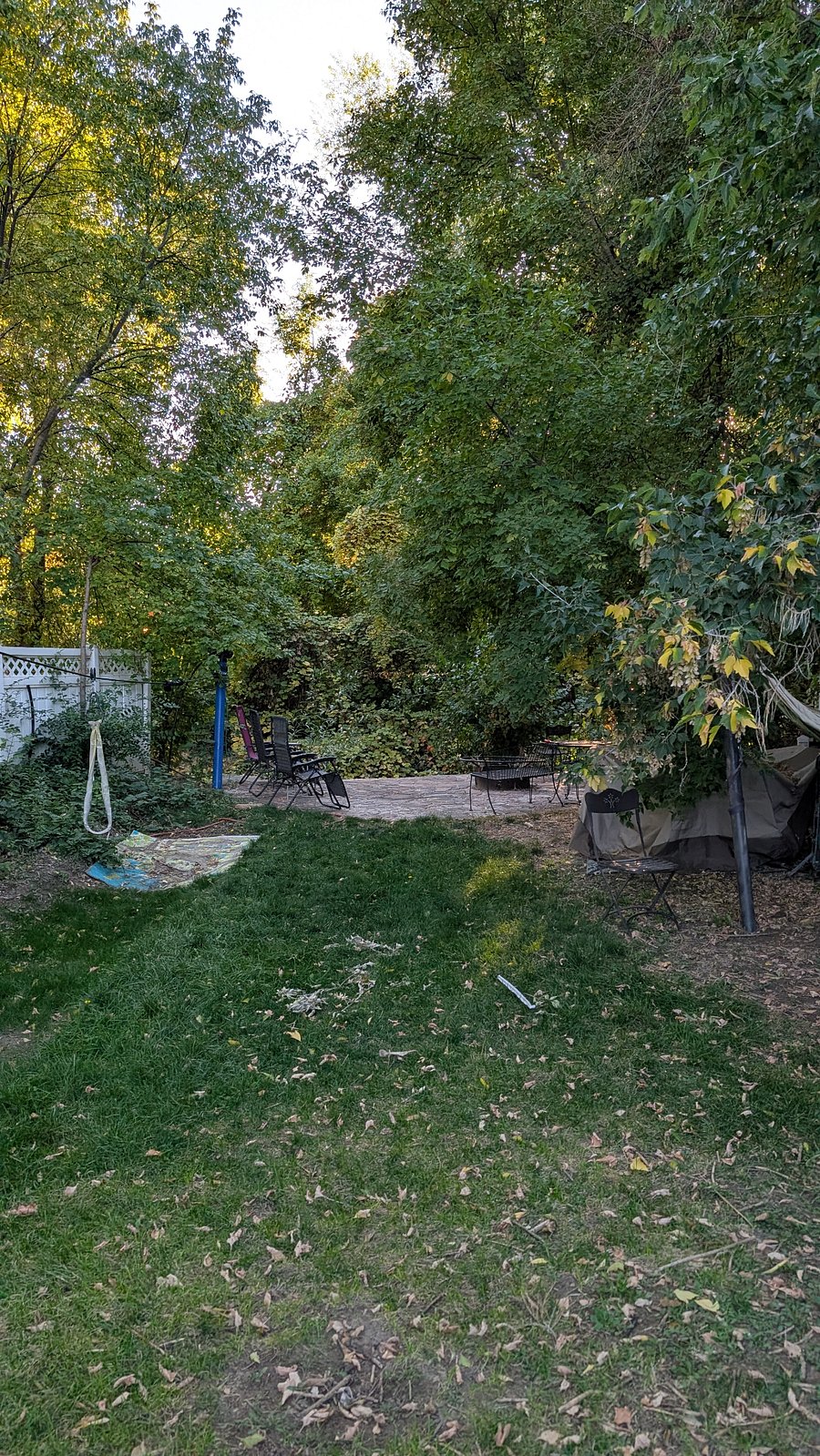 Walk out to the patio, river, and zipline.