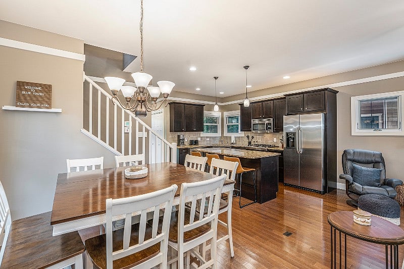 Enjoy an open concept living space on the main floor. 