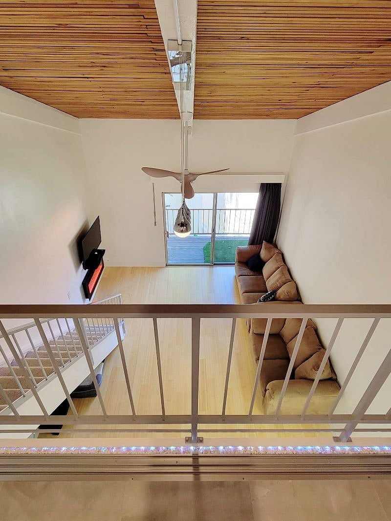 View from main room upstairs