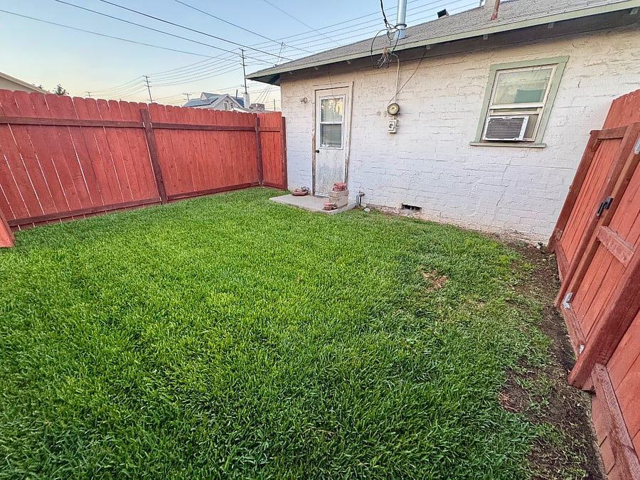 Private back yard