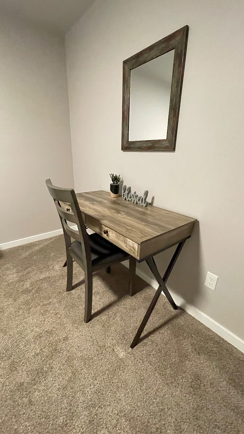 Rustic Bedroom Work Desk