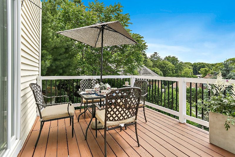 Deck off family room