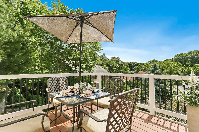 Deck off family room