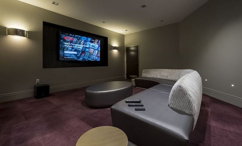 Our theater room.