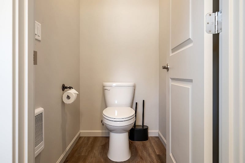 Primary bathroom with private toilet