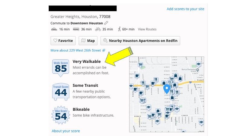 Extremely walkable neighborhood.  Coffee shops, restaurants, food trucks, boutiques etc.  Look up Houston Heights and see for yourself.
