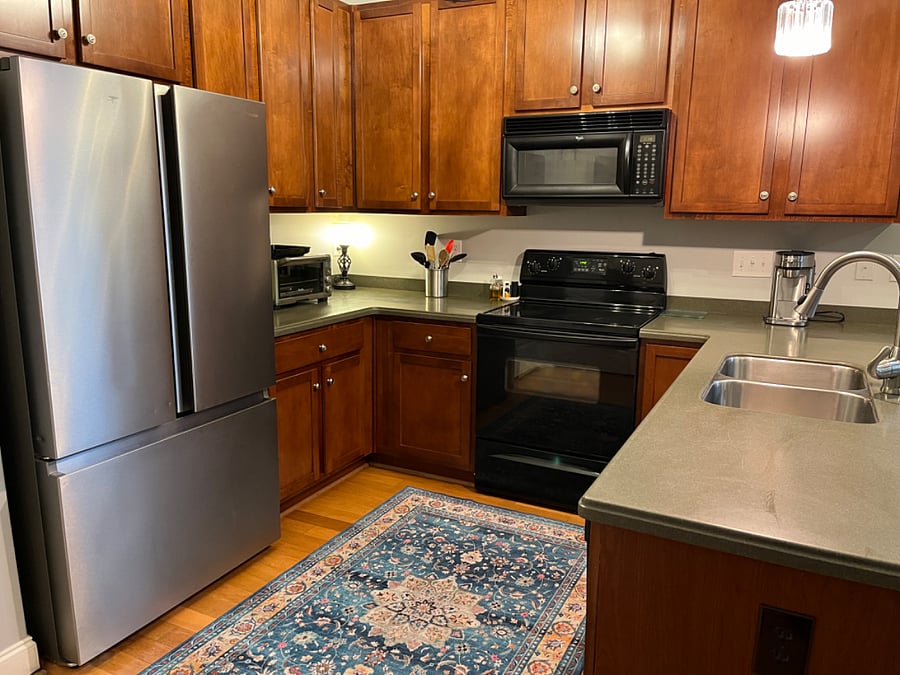Cooking oils, spices and all dishes and cookware needed provided. 