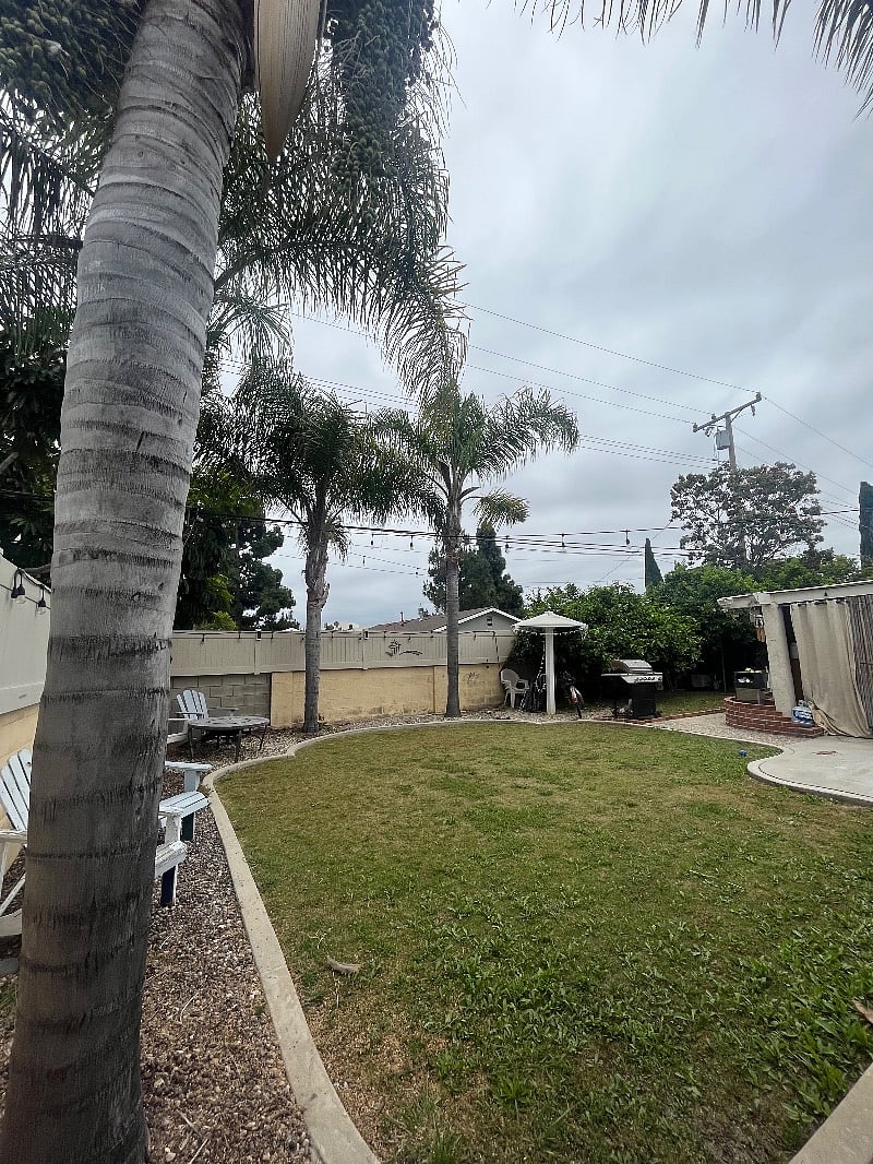 Enjoy the tranquility of the backyard