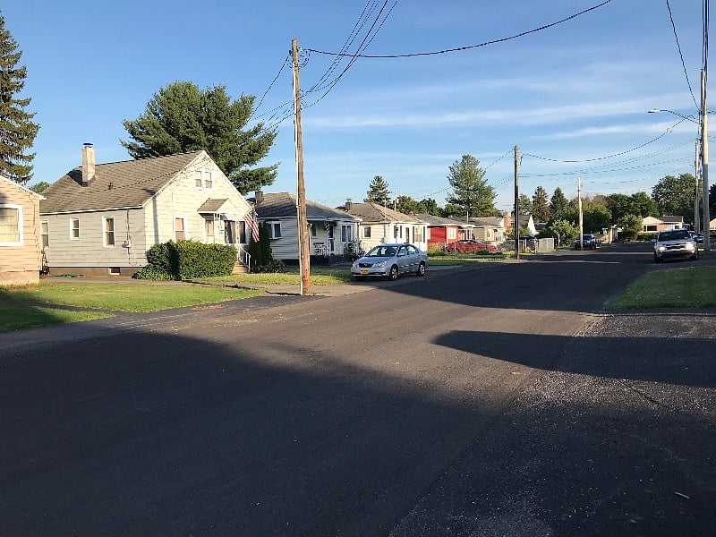 Residential quiet street