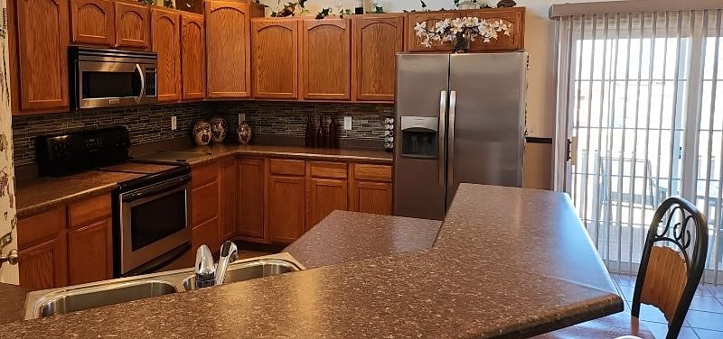 Main kitchen for stove/sink use