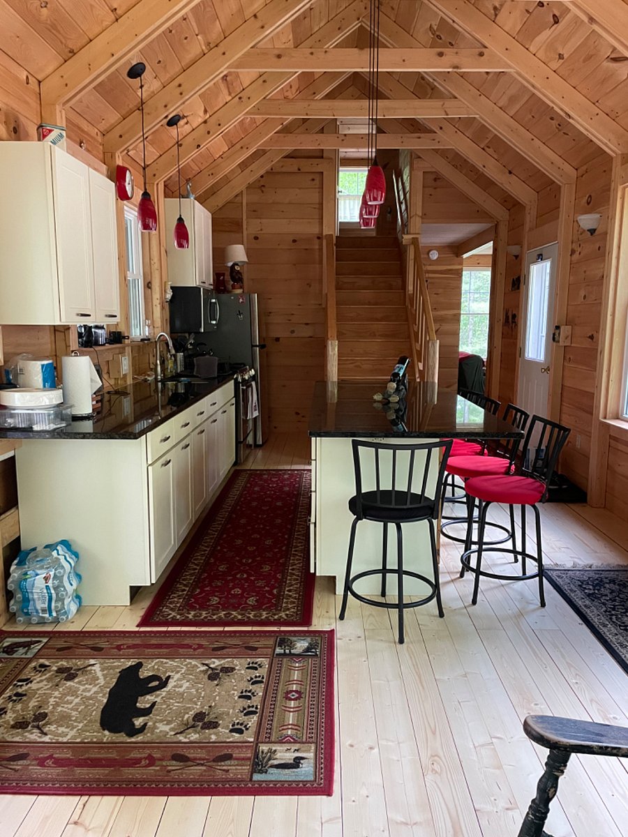 Kitchen with large island. Seats at least 6.