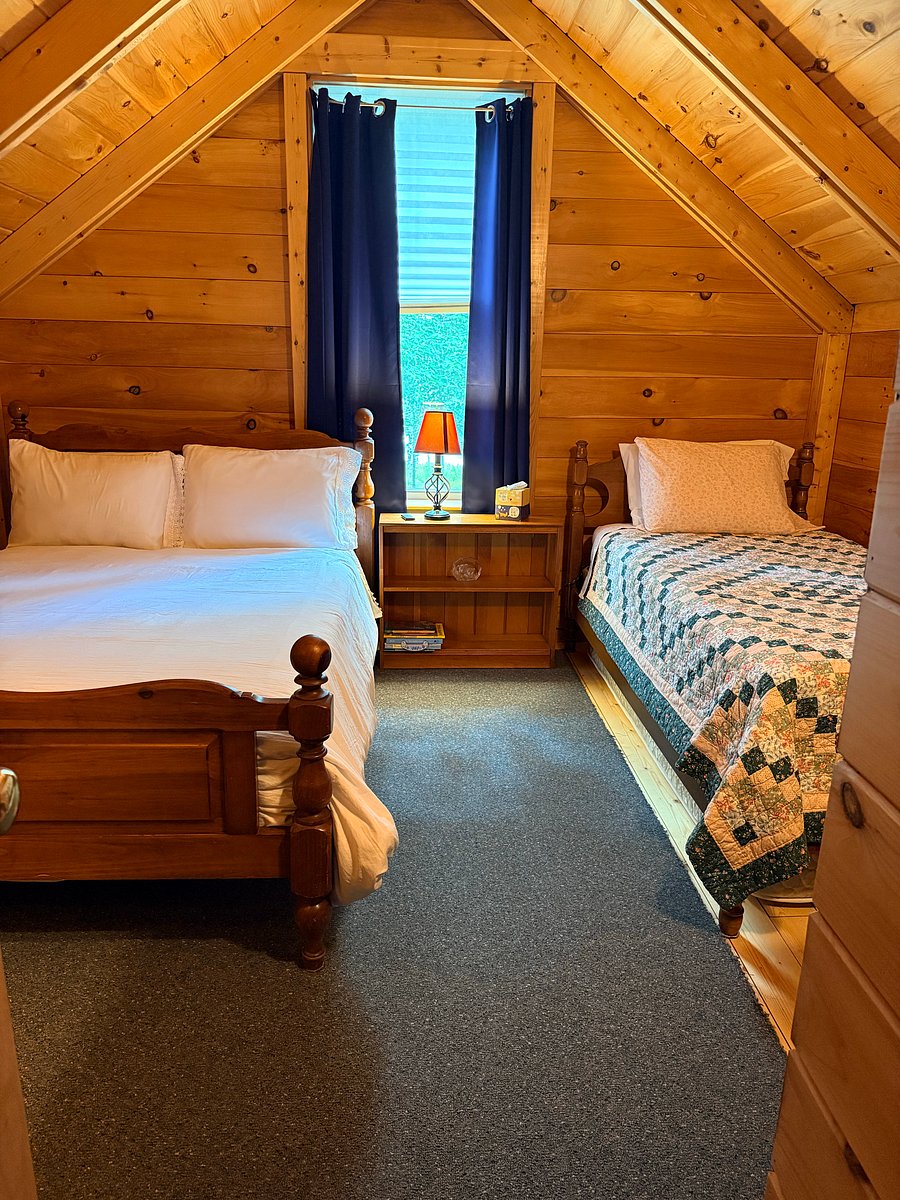 2nd floor bedroom with full bed and twin bed.