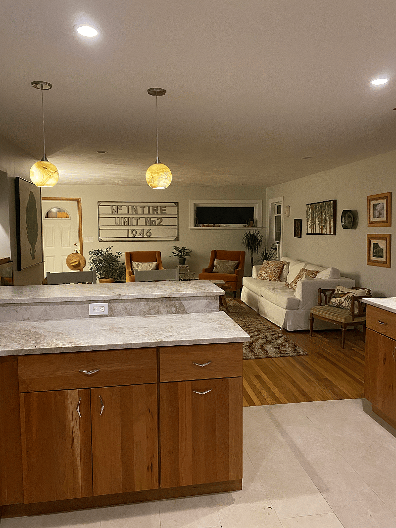 Spacious open concept