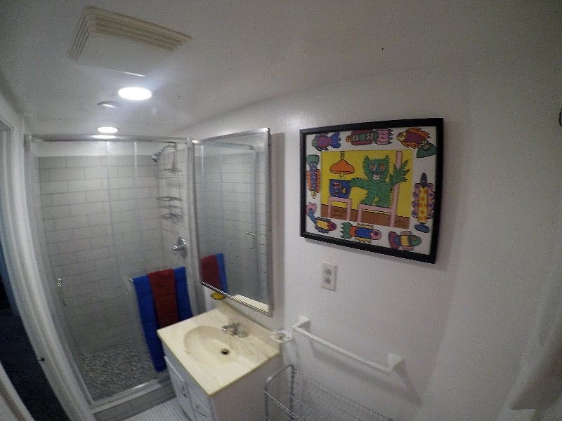 Great, very new shower. 