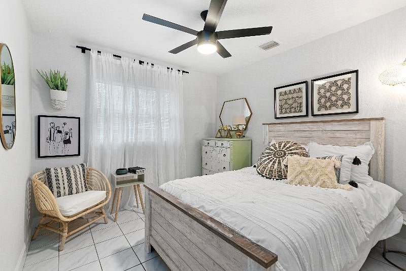 2nd Bedroom Is Super Cute with Large Closet w/ Custom Shelving.