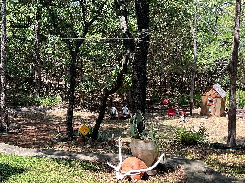 Lower natural area with Corp of Engineers property.  Deer are frequent visitors to yard.