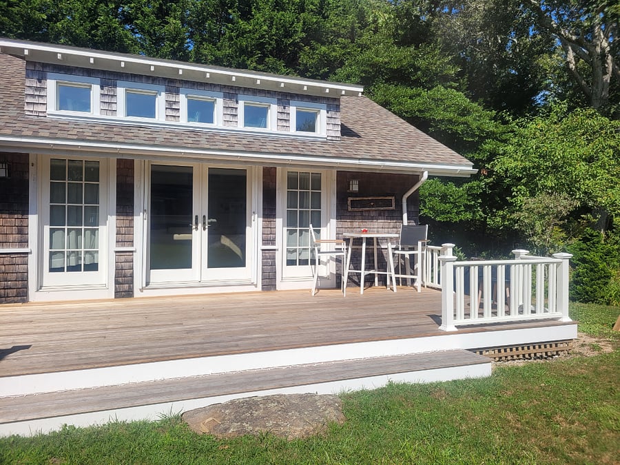 Brand new mahogany deck!