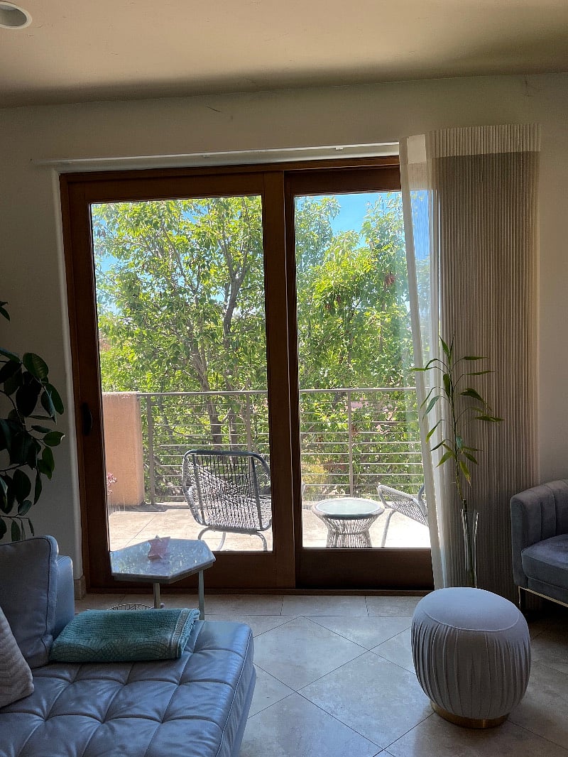 Front balcony off the living room (shared)