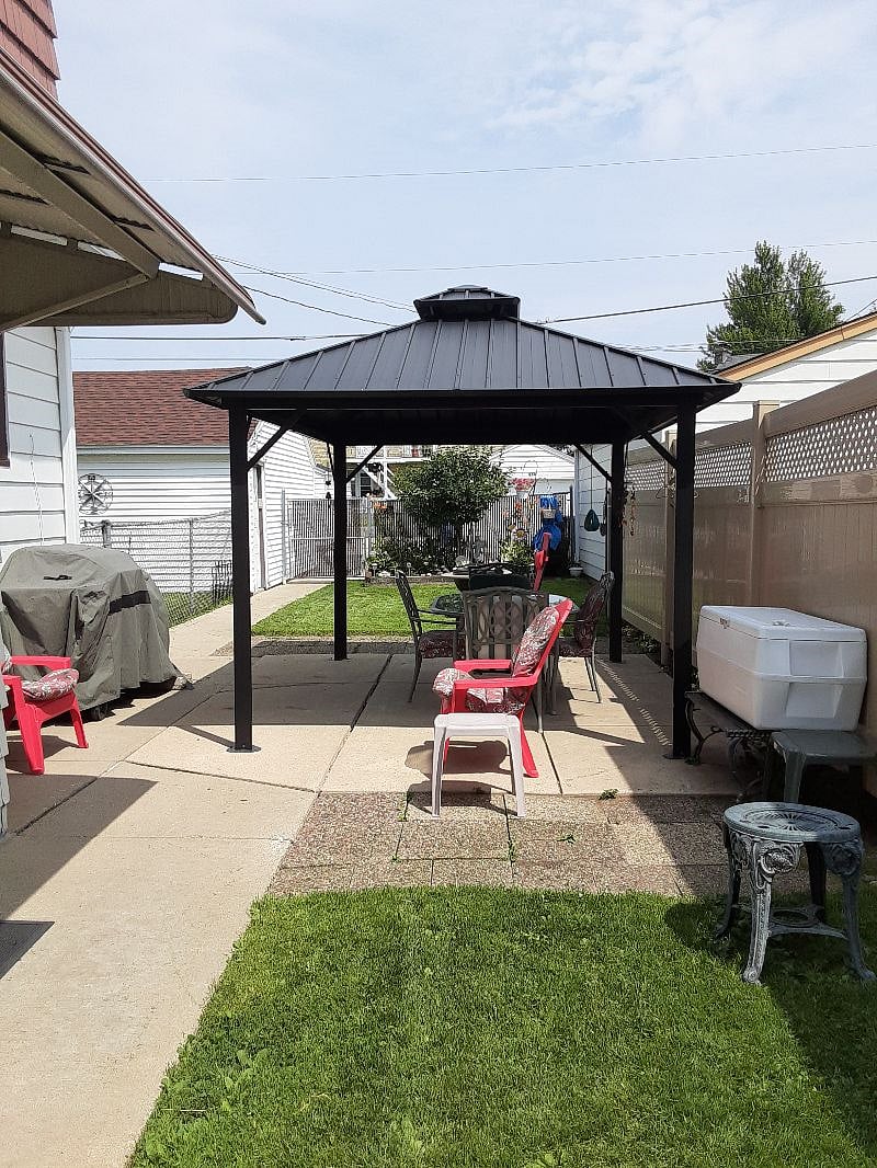Patio with Gazebo and Two Grills