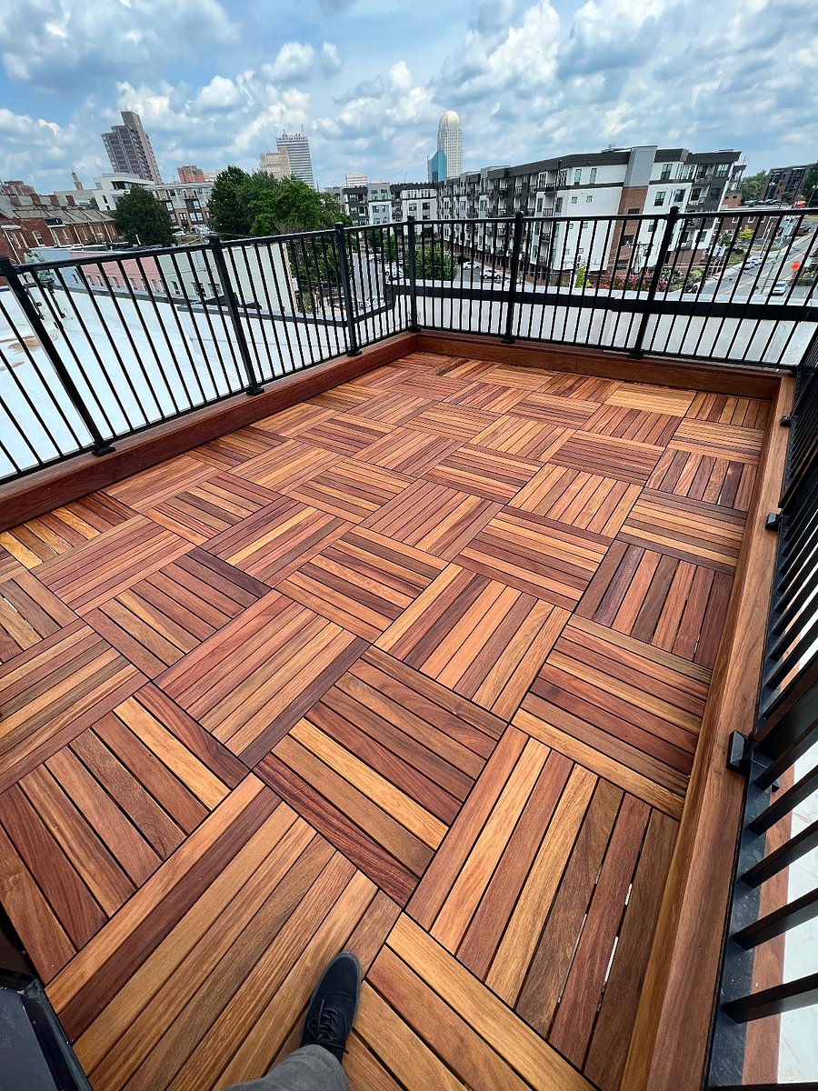 Rooftop deck, main stairwell goes all the way up. 