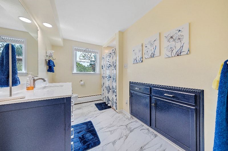 Bathroom with walk-in shower