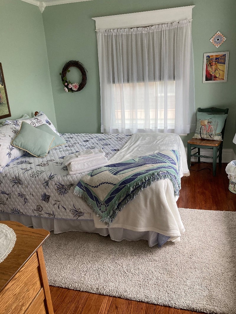 Bicycle room, bdrm 3 has a queen, dresser, closet and direct access to Jack n Jill bathroom