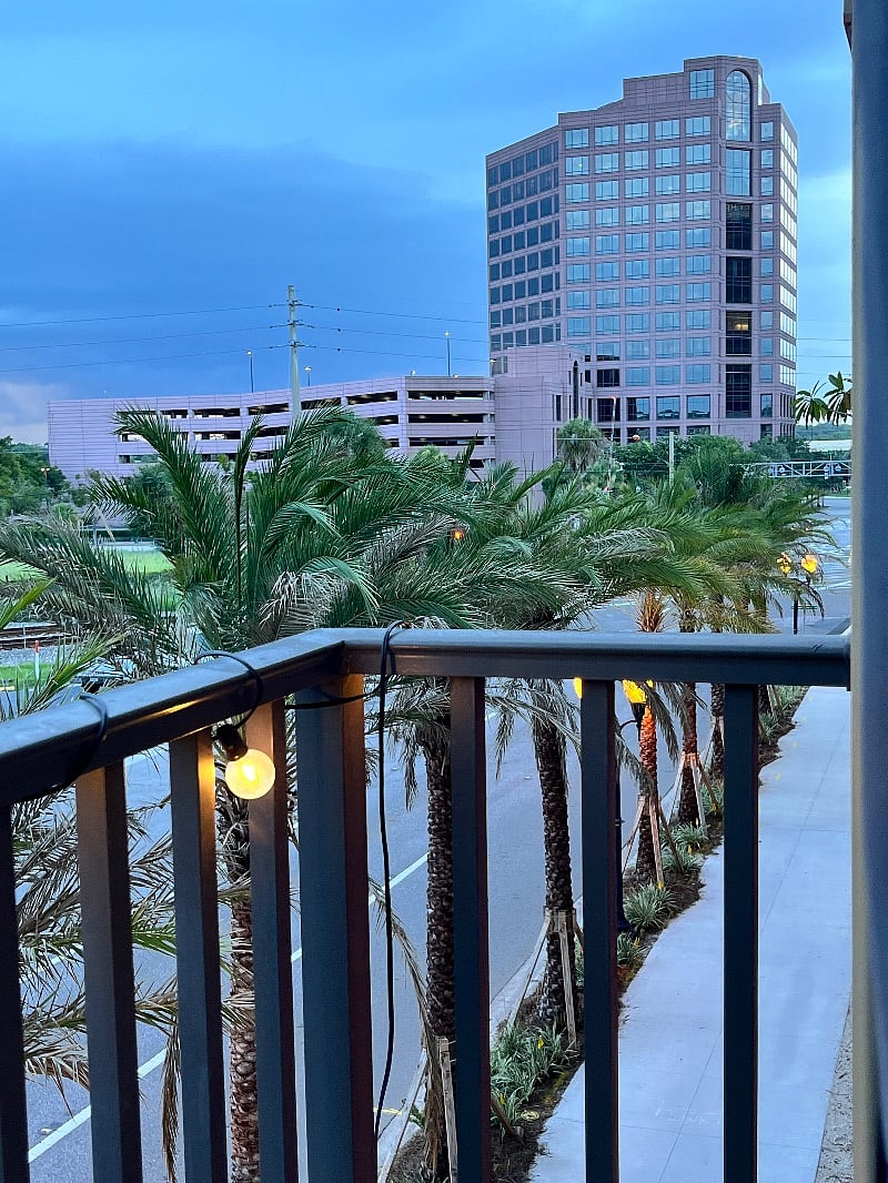 Balcony view of downtown.