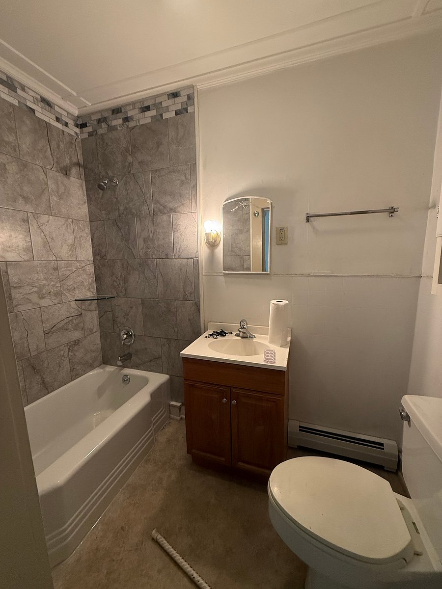 Renovated bathroom in apartment #2