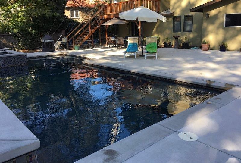Large Pool/Side Yard - Stairs up to Guest House