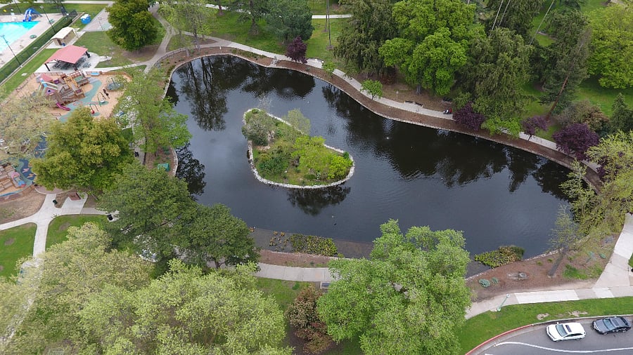 McKinley Park Pond and Walking/Jogging Track