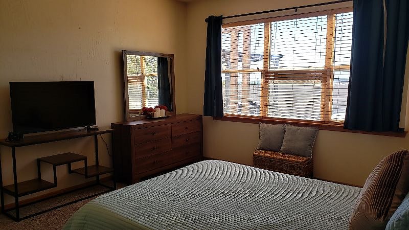 6-drawer chest and hampers provided.  Walk-in closet located in master bedroom bathroom.