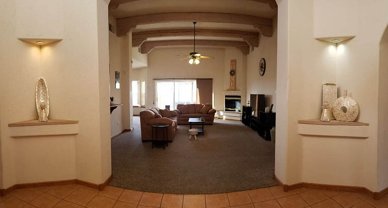 Vaulted ceilings and sky windows give this home a nice, wide-open feeling!