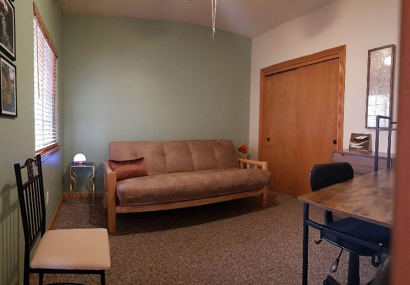 Third bedroom has a futon and computer desk, so it can double as an office.