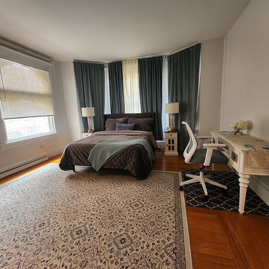 The Master Suite with quite working desk space.