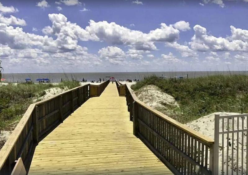 Public beach entrance.