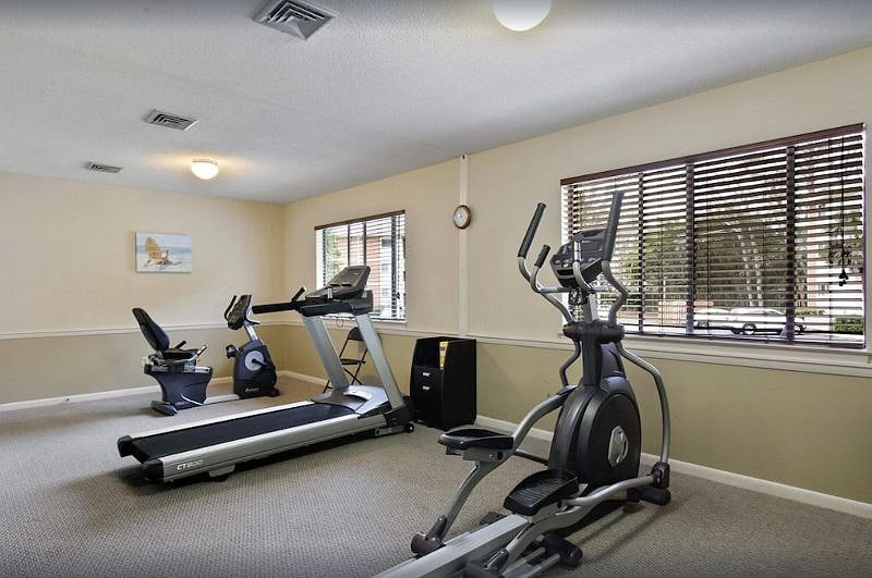 Workout room in clubhouse.