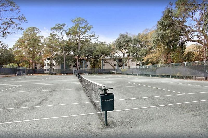 Clay tennis courts / pickleball courts. 