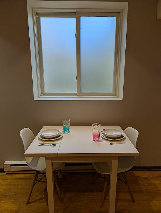 Dining Area and Egress Window