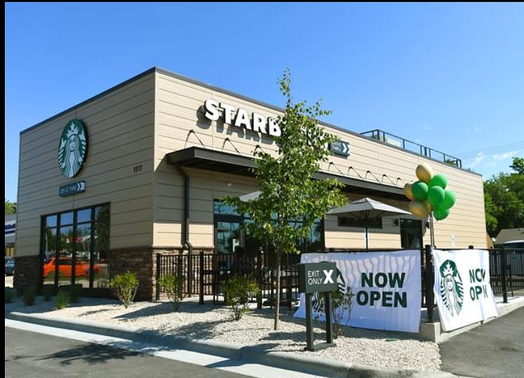 Starbucks is just around the corner and a CityBrew is a couple blocks away