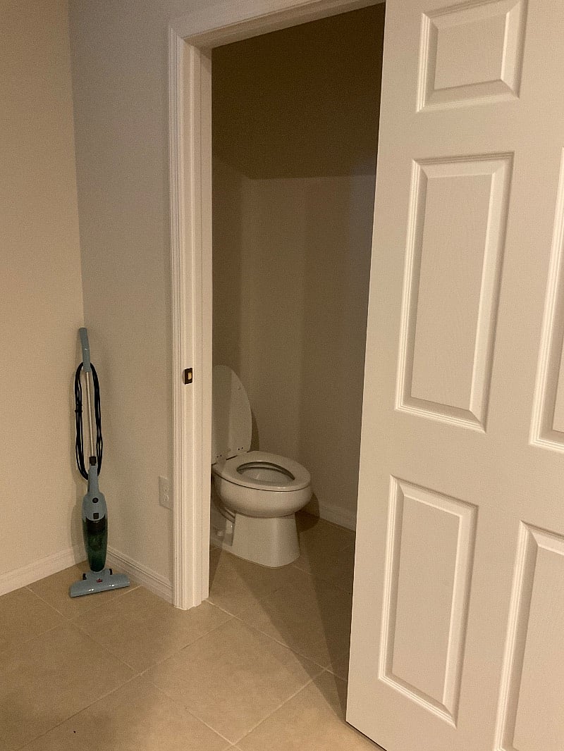 Downstairs half bath